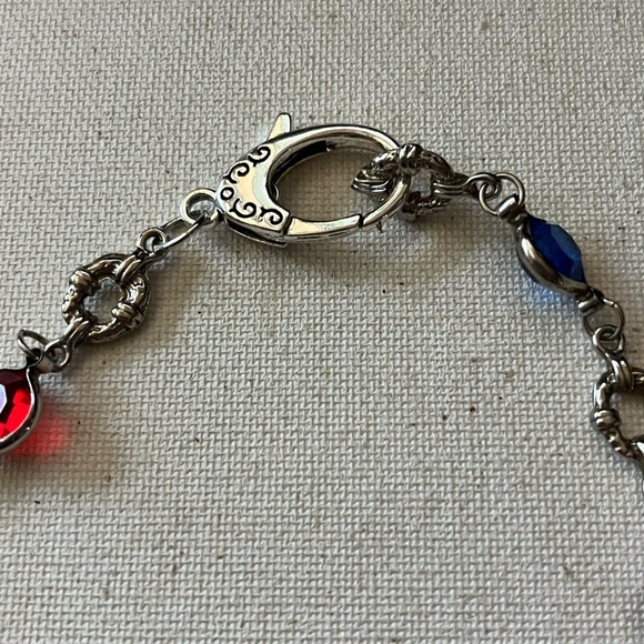 Vintage Inspired Multi-Color Glass Bead Necklace - Picture 4 of 5